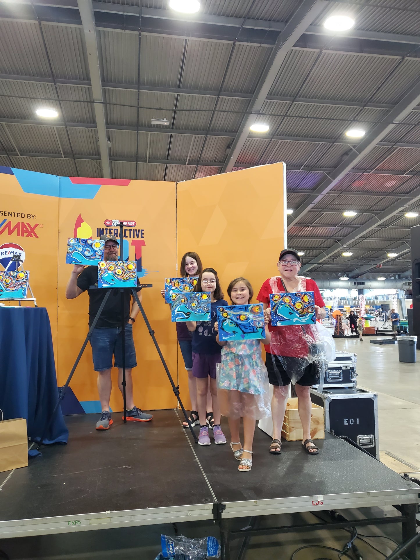 June 21st, 1:30 p.m. Route 66 Roadfest LITTLE BLUE WHALE class painting