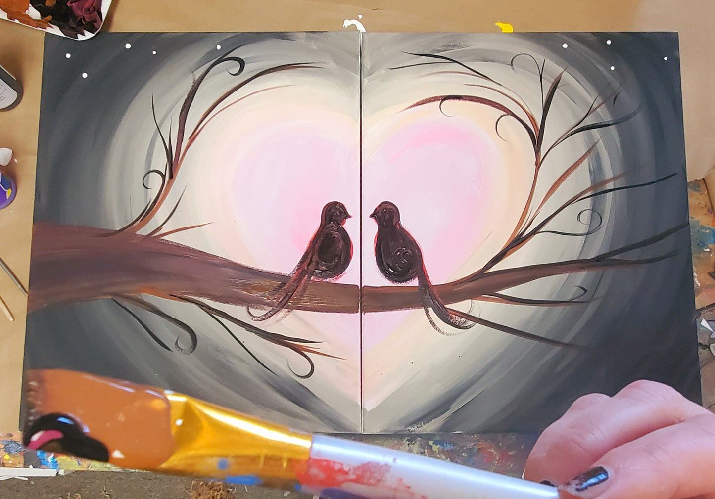 VALENTINES PAINT NIGHT AT INNER CIRCLE BAR, DOWNTOWN TULSA