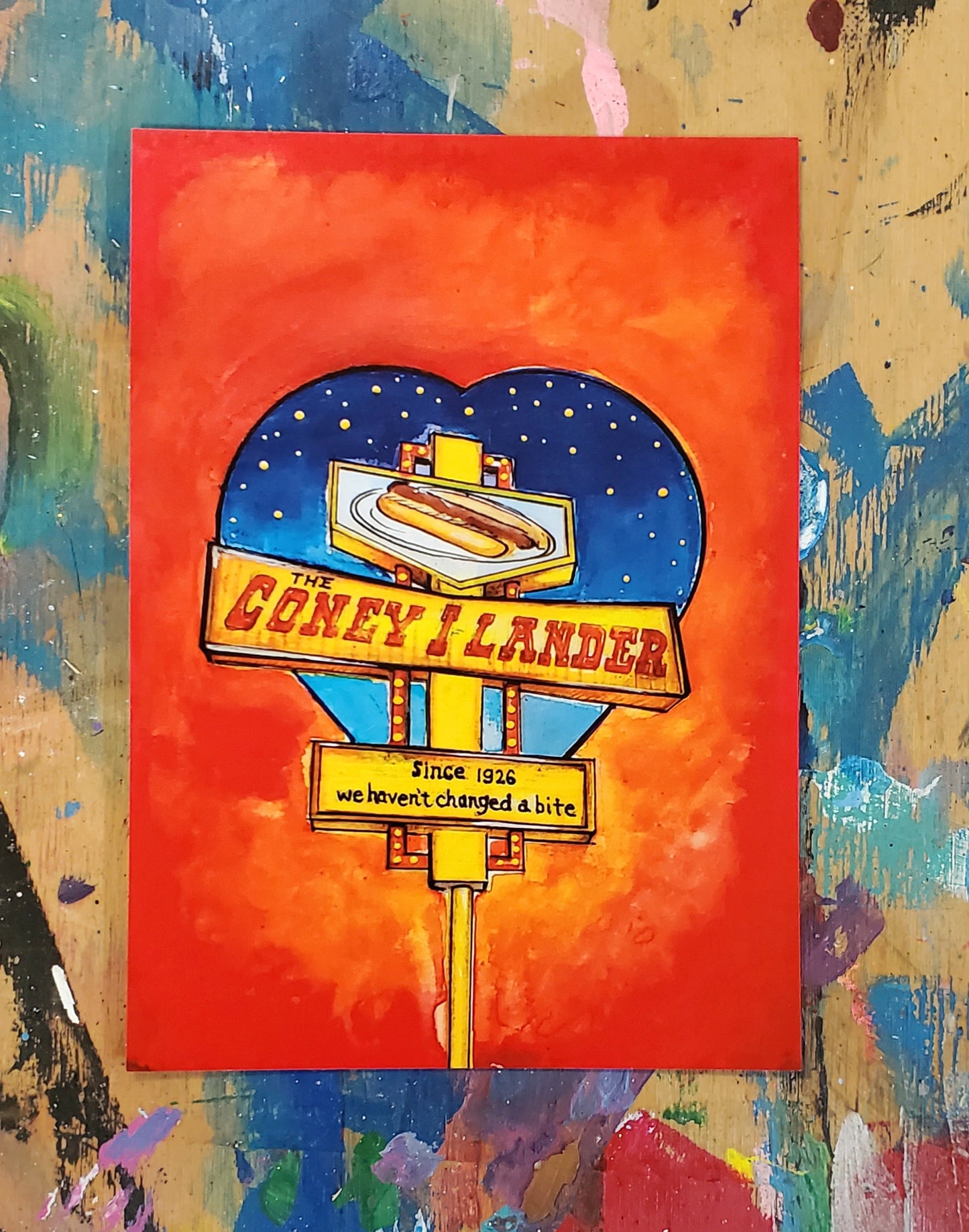 5x7 Card "Coneys Are My Love Language"
