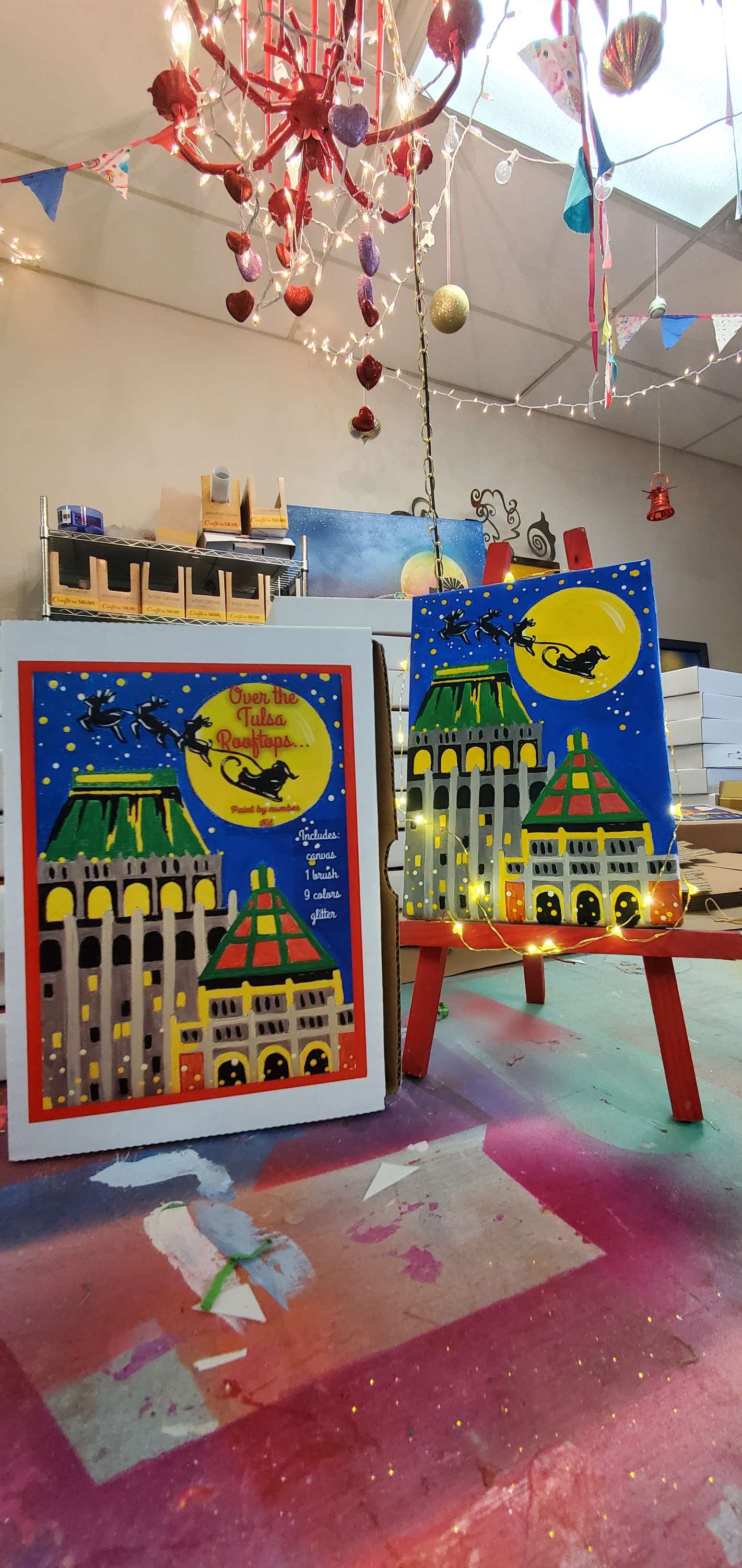 JUST RESTOCKED! "Over The Tulsa Rooftops.."Paint By Number Kits
