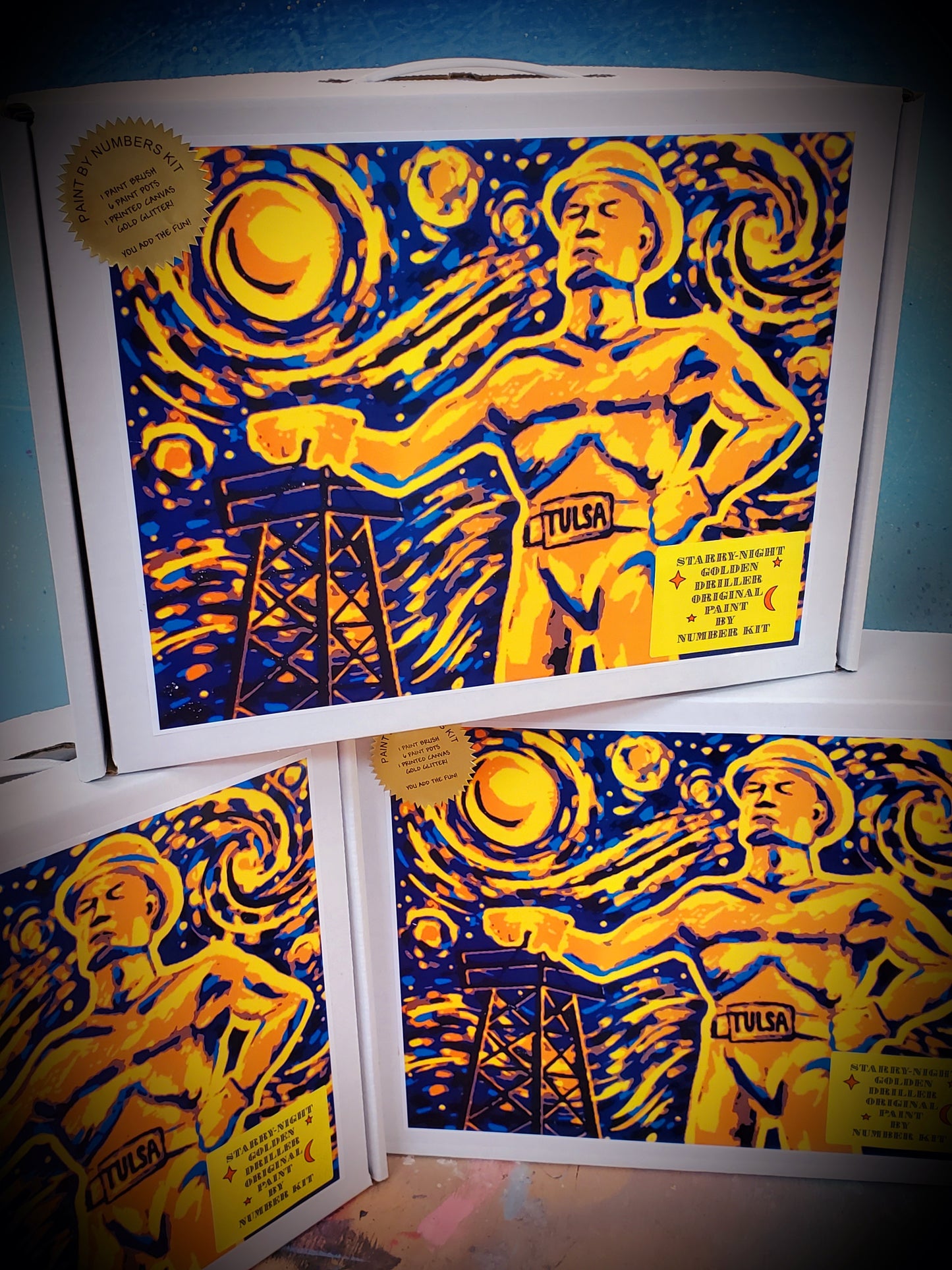 Golden Driller - Starry Night Paint By Numbers Kit