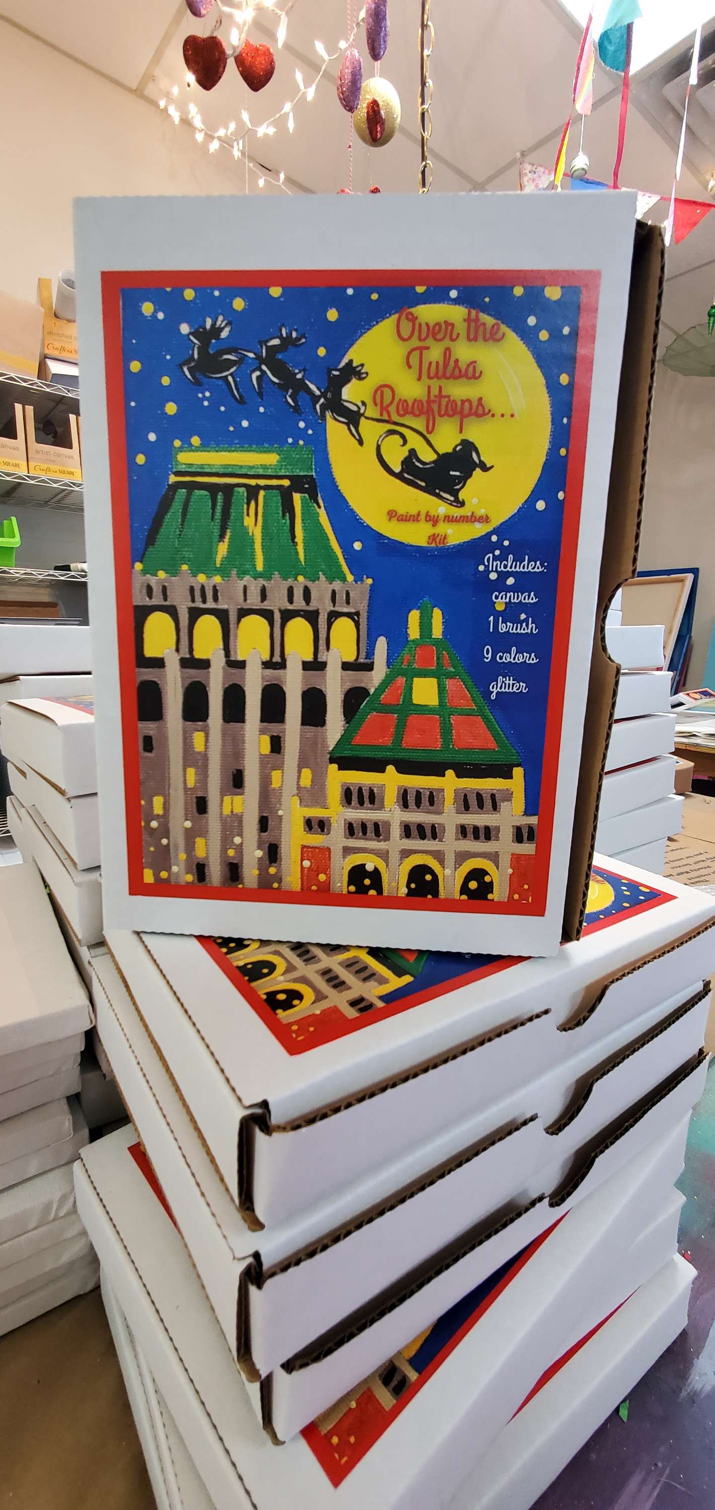 JUST RESTOCKED! "Over The Tulsa Rooftops.."Paint By Number Kits
