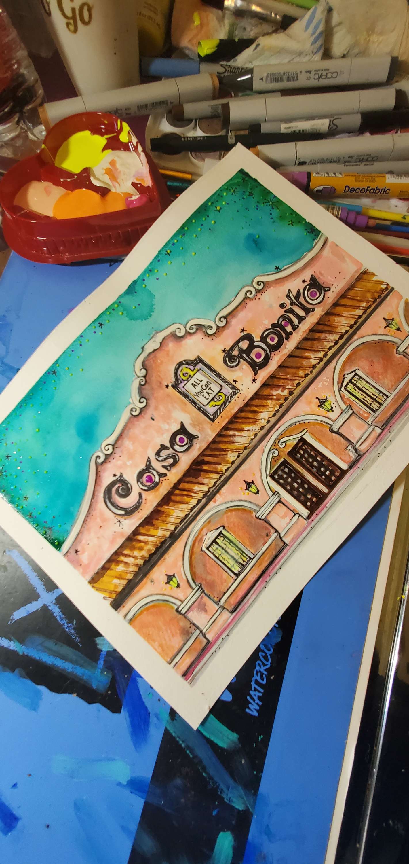 80s Tulsa Watercolor Class July 9th 2 PM