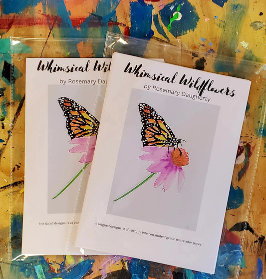 Whimsical Wildflowers Printed Watercolor Sheets